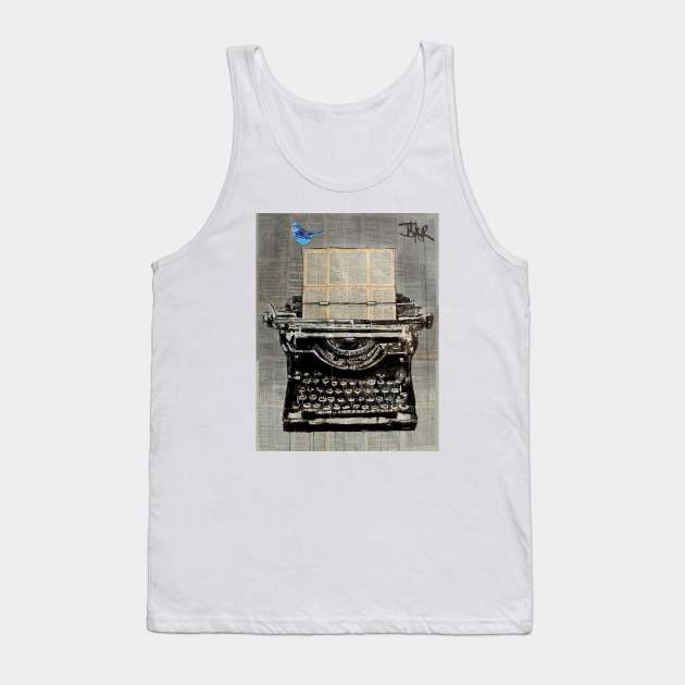 The writer Tank Top by Loui Jover 